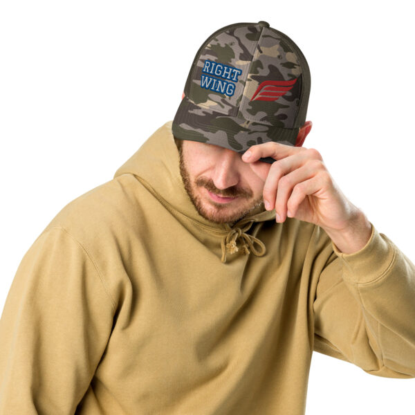 Right Wing Camouflage Trucker Hat - Image 3