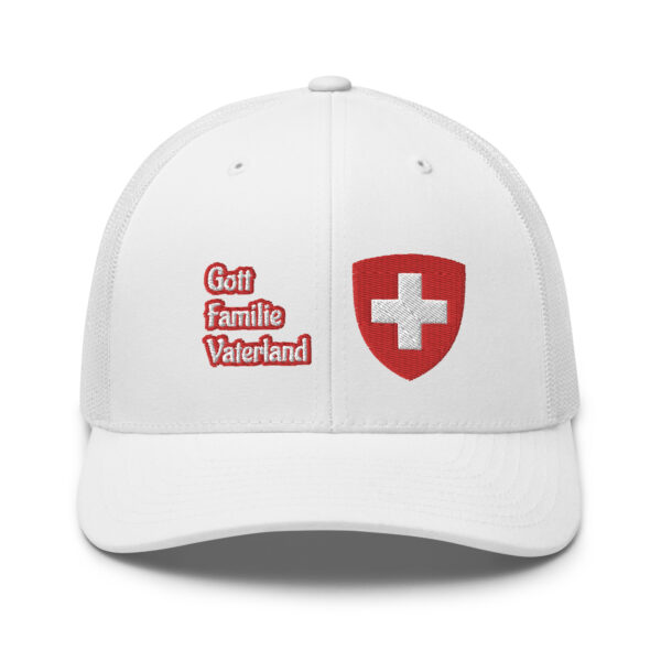 Gott Familie Vaterland Schweiz Trucker Hat