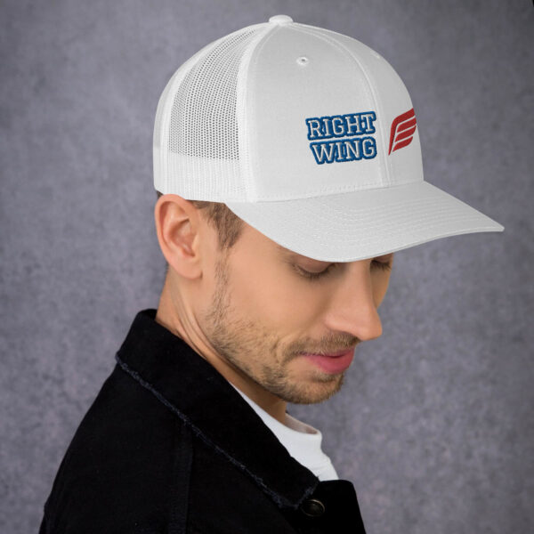 Right Wing White Trucker Hat - Image 2