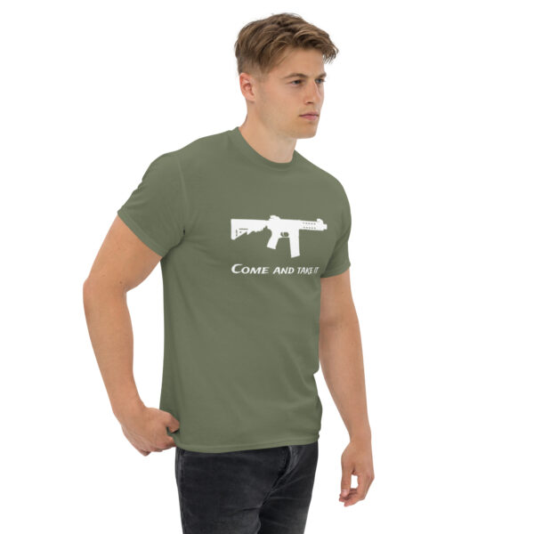 Come and take it AR Military Green T-Shirt - Image 4