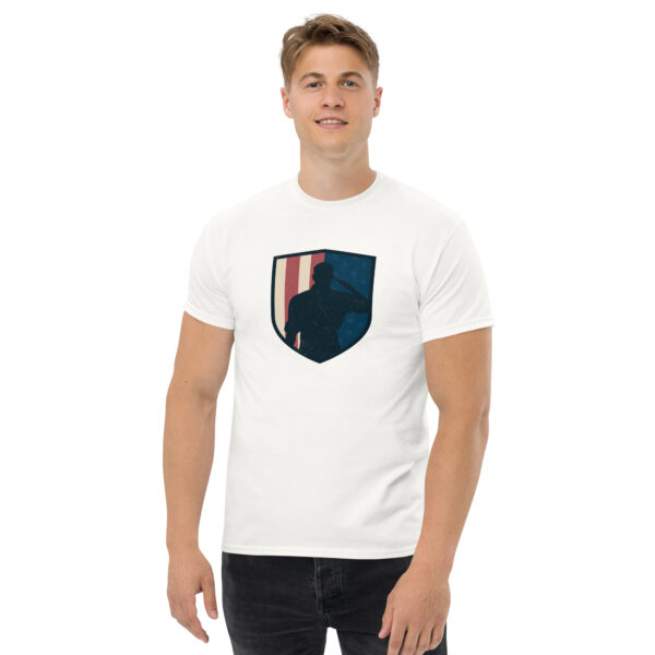 Saluting Soldier Flag T-Shirt - Image 2