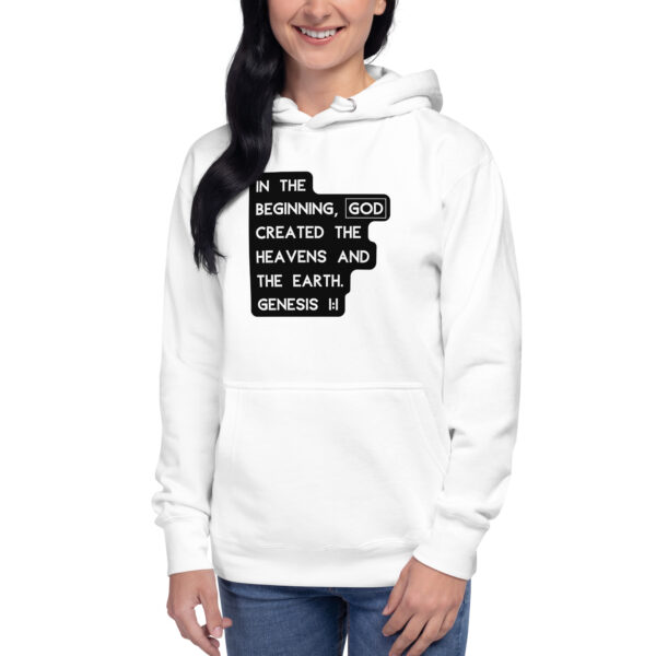 In the beginning Hoodie - Image 3