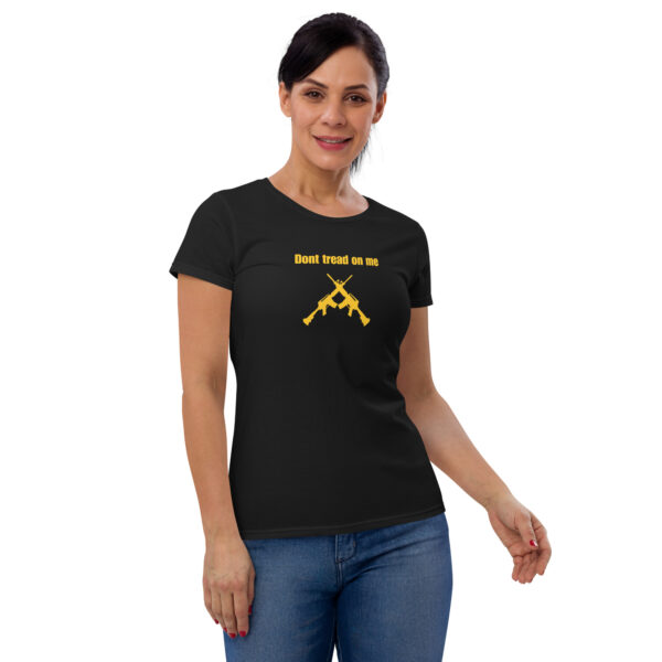 Don’t tread on me crossed AR T-Shirt - Image 2