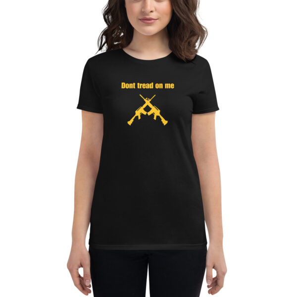 Don’t tread on me crossed AR T-Shirt - Image 3