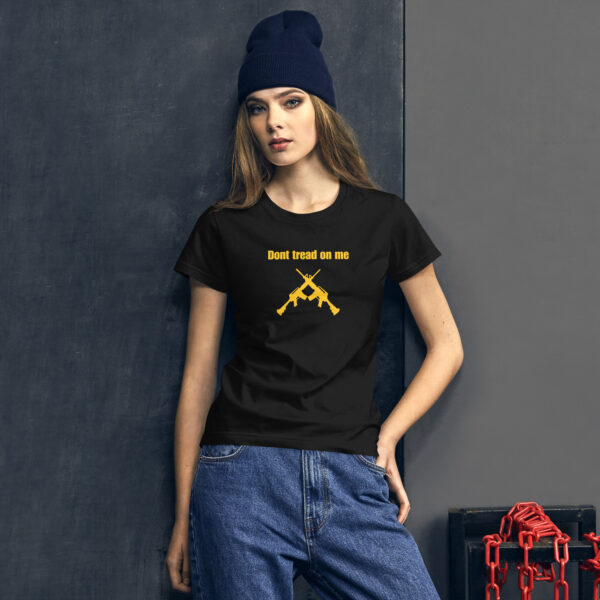 Don’t tread on me crossed AR T-Shirt - Image 4