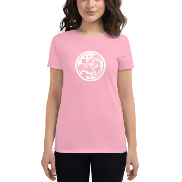 Saluting Soldier Pink T-Shirt - Image 3